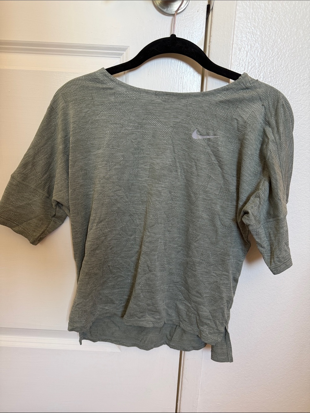 Nike Women's Sage Green Short Sleeve Athletic Tee